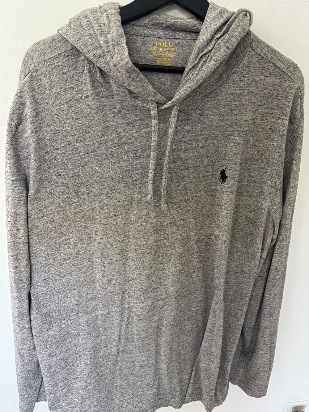 Polo by Ralph Lauren Heather Gray Hooded Long-Sleeve Pullover - Picture 4 of 5